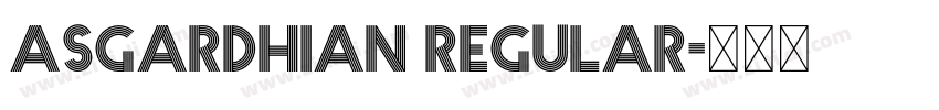 Asgardhian Regular字体转换